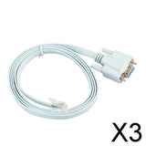 Maxbell 3x1.5m/5ft for Cisco DB9 Female to  Male Console Rollover Cable 72-3383-01