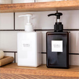 Maxbell 2pcs Foaming Soap Pump Dispenser Cosmetic Container Bottle 100ml 150ml White