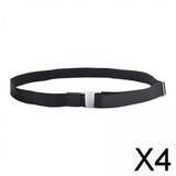 Maxbell 4xShirt Stay Belt Women Men Elastic Non Slip Wrinkle Resistance Band Belt Thickened Buckle