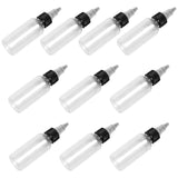 Maxbell Maxbell 30ml Non-Squeeze Clear Plastic Empty Tattoo Ink Pigment Color Shader Mixing Bottles Non-Leak Twist Cap Bottles Pack of 10PCS