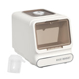 Maxbell Rice Container Multipurpose Rice Dispenser for Countertop Household Pet Food L