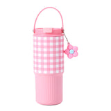 Maxbell Insulated Water Bottle Portable Drink Water Cup for Smoothie Coffee Beverage Pink