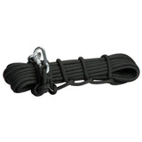 Maxbell Maxbell 10mm Pro Rock Climbing Steel Wire Rappelling Rope Rescue Escape Gear - Black