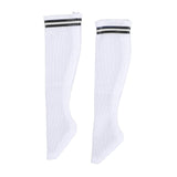 Maxbell 1:6 Retro Tube Socks Athletic Socks for 12'' inch Female Doll Action Figures Stripe Black Crew