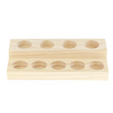 Maxbell Maxbell 2 Layers 9 Slots Wooden Essential Oil Display Case Storage Rack Tray Holder