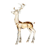 Acrylic Optical Animal Ornament Gift Deer Statue for Cabinet Study Farmhouse 1 Standing Deer