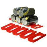 Maxbell Red Silicone Wine Stacker Foldable Beer Can Rack Space Saver Wine Bottle Mat