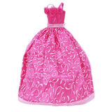 Maxbell Shocking Pink Princess Wedding Gown Dress for Doll