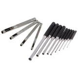 Maxbell 13pcs Leather Tool Set Steel Roll Pin Punch and Belt Round Hole Punch Tool