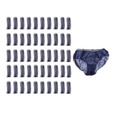 Maxbell Maxbell 50pcs Nonwoven Underwear Panties Handy Briefs for Travel Hotel Spa Blue