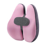 Maxbell Lumbar Support Pillow Back Support Pillow for Reading Chair Office Home Pink