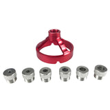 Maxbell Drill Bit Guide Jig Punching Tool Tool Home Drill Guide Punch Locator Chucks Red