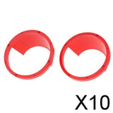 Maxbell 10x 1 Pair Waterproof Car Audio 6.5'' Dia Speaker Spacers Extender Rings Red