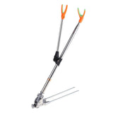 Maxbell Maxbell Fishing Rod Stand Pole Bracket Rod Holder Support Stand Telescopic 1.7m