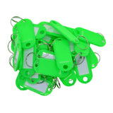 100pcs Removable Waterproof Key Tags ID Name Card Tags Mark Label Green
