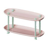 Maxbell Countertop Storage Rack Shelf Desktop Organizer for Counter Bedroom Bathroom Pink