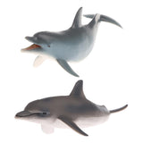 Maxbell Maxbell 2 Pieces Realistic Animal Model Figures Dolphin Figurine Kids Animal Toy