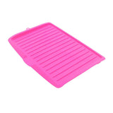 Maxbell Kitchen Plastic Dish Drainer Tray Large Sink Worktop Drying Rack Rose Red - Aladdin Shoppers