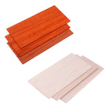 Maxbell 3 Sets Head Veneer Red Wood+Maple Guitar Head Veneer Headplate Luthier DIY