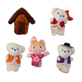 Maxbell 6set Fairy Tale Plush Cloth Dolls Finger Puppets Nursery Story Telling Hand Toys