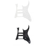 Maxbell 2Pcs 3 Ply Quality Guitar Pick Guard for Ibanez RG 350 DX Black + White