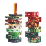 21 Pieces Christmas Washi Tape Set for Scrapbooking Supplies DIY Craft