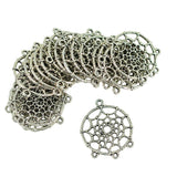 Maxbell 120 Pieces Vintage Feather Dream Catcher Charm Pendants DIY Jewelry Crafts