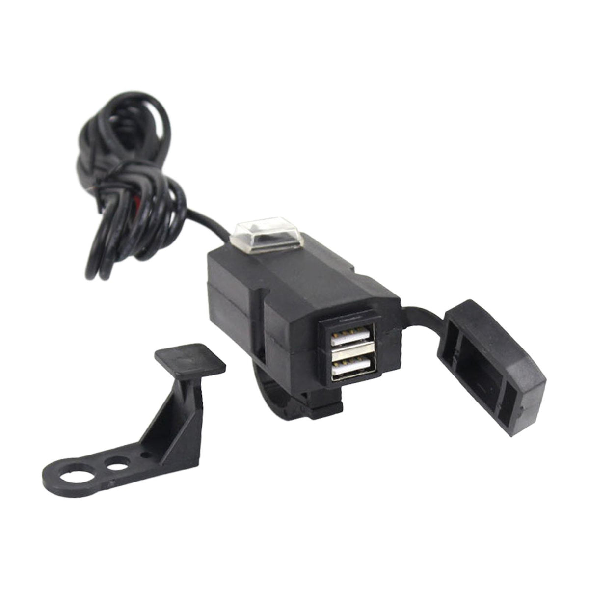 Maxbell Motorcycle Double USB Charger Sturdy Easy Carrying for Motorcycle Smartphone 12V 85V