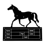 Horse Stall Name Plate Stable Supplies Equestrian Gift Heavy Duty Horse Sign