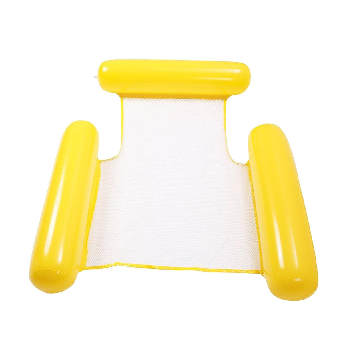 Maxbell Maxbell Inflatable Floating Recliner with Air Pump Drifter Water Sports yellow