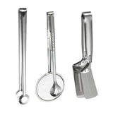 Maxbell Stainless Steel Tongs Cooking and Serving Clips for Barbecue Steak Hamburger
