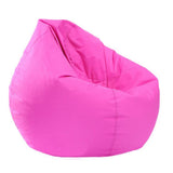 Maxbell 2PCS Large Adult Size Bean Bag Cover Toy Clothes Storage Purple, Rose Red