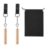 2 Pieces Pull up Grips Handles with Straps for Kettlebell Hand Climbing Sticks