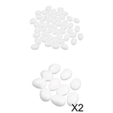 Maxbell 70pcs 5cm 8cm Foam Eggs DIY Styrofoam Egg Easter Crafts Ornament Party