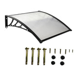 Maxbell Window Awning Versatile Decoration Door Canopy for Entrance Garage Household Clear