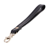 Maxbell 2Pcs Genuine Leather Replacement Clutch Wristlet Purse Wrist Straps Black