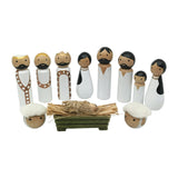 Maxbell Wooden Compact Jesus Birth Gift Christmas Decoration for Indoor Table Office