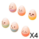 Maxbell 4x6 Pcs Cartoon Mini Highlighters Pens Set Marker Graffi Color Pens for School C