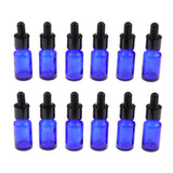 Maxbell Maxbell 12 Pieces Empty Essential Oil Bottle Glass Liquid Aromatherapy Dropper  10ML