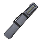Maxbell Pool Cue Case Portable Handle with Adjustable Shoulder Strap 2 Cues Capacity Gray