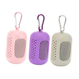 Maxbell 3x Gym Ice Towel Running Exercise Fast Drying Sports Cooling Towel with Case Gray Pink Violet