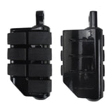 Maxbell Motorcycle Foot Pegs Metal Motorbike Left Right Motorcycle Highway Foot Pegs Black