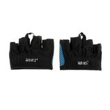 Maxbell Weight Lifting Gloves Anti-skid Half Finger Fitness Palm Protector L Blue - Aladdin Shoppers