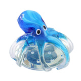 Maxbell Glass Octopus Figurine Gift Creative Adorable Ornament for Shelf Office Home Short  Style