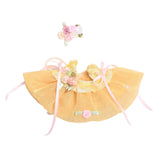 Maxbell Plush Doll Clothes for 15-17cm Doll Comfortable Dress up DIY Fashion Cartoon Yellow