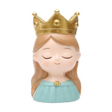 Maxbell Face Planter Pot Decor Cute Resin Face Flower Pot for Patio Backyard Balcony Girl