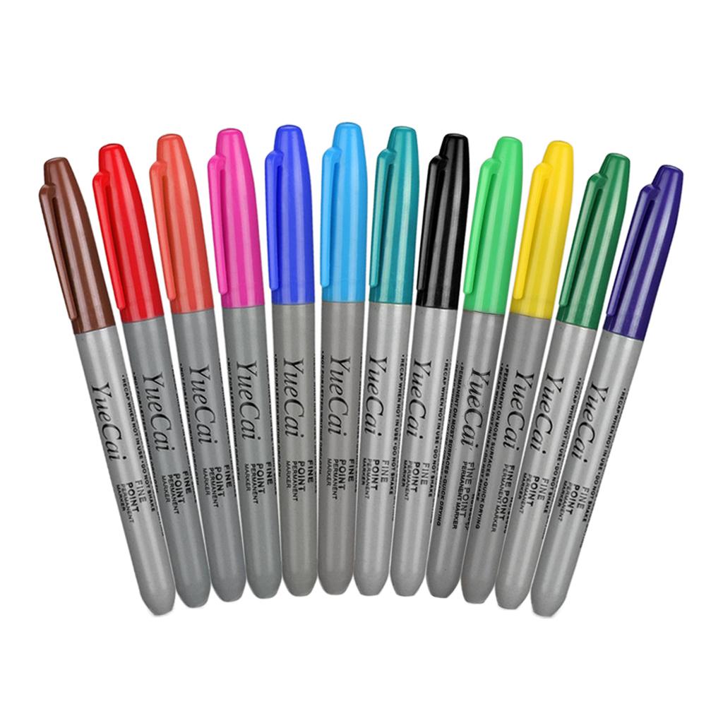 Maxbell Maxbell 12Pcs/Box Tattoo Transfer Pen Professional Skin Marker Body Art Marking Pen