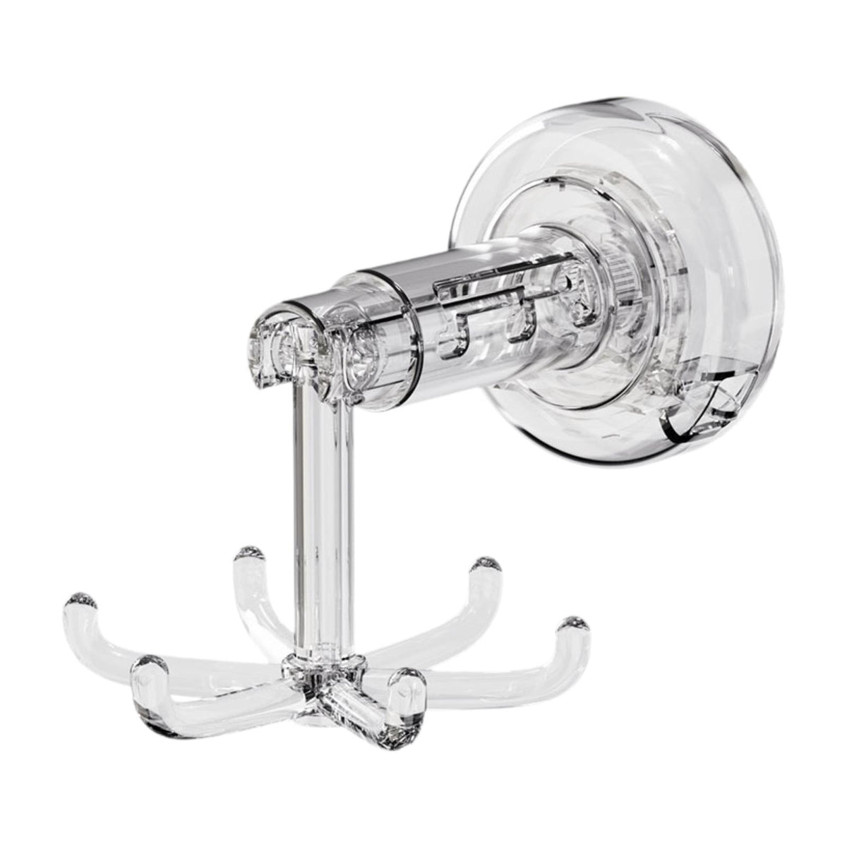 Maxbell 360° Rotating Hooks 6 Claws Easy to Use Stylish Strong Suction Kitchen Hooks Silver