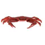 Maxbell 2pcs Simulation Animal Model Figure Toys Figurine Home Decor Red Crab