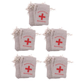 Maxbell 50pcs Hangover Kit Bags Bachelorette Party First Aid Bags Muslin Favors Bag